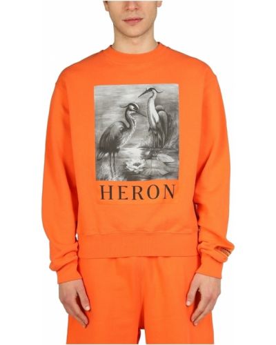 Bluza z nadrukiem z printem Heron Preston, pomarańczowy