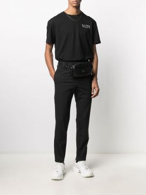 Camiseta con estampado Valentino negro