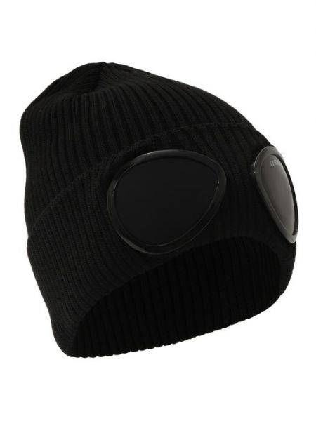 Хлопковая шапка C.p. Company черная