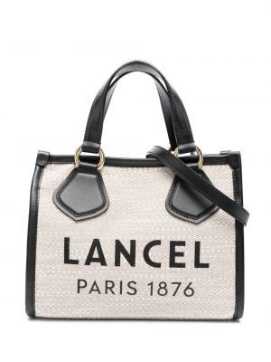 Nakupovalna torba s potiskom Lancel črna