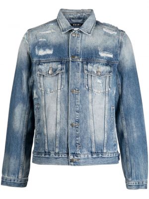 Apgrūtināti džinsa jaka Ksubi zils
