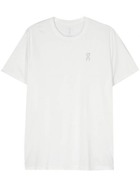 Тениска с принт On-running бяло