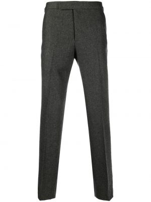 Slim fit vlnené priliehavé nohavice Polo Ralph Lauren sivá