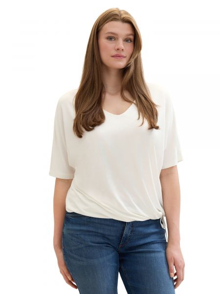 T-shirt Tom Tailor Women + bianco