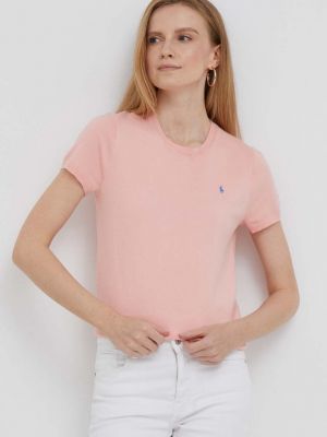 Поло тениска Polo Ralph Lauren розово
