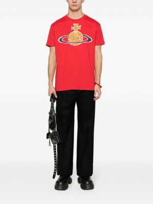 T-shirt en coton à imprimé Vivienne Westwood rouge