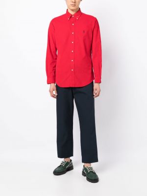 Bavlněná semišová košile s kapucí Polo Ralph Lauren