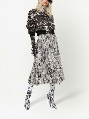 Bomberjacke mit reißverschluss mit print Dolce & Gabbana