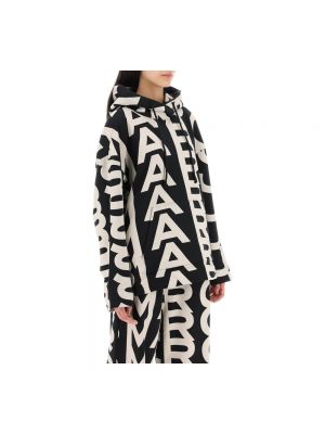 Bluza z kapturem oversize Marc Jacobs czarna