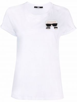 Camiseta con bolsillos Karl Lagerfeld blanco