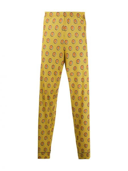 Pijama con estampado con estampado geométrico Viktor & Rolf amarillo