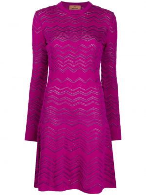 Midi šaty Missoni fialové