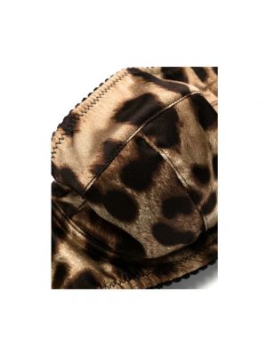 Sujetador balconette con estampado leopardo Dolce & Gabbana marrón
