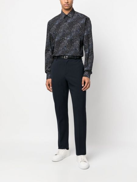 Koszula z nadrukiem w abstrakcyjne wzory Karl Lagerfeld czarna