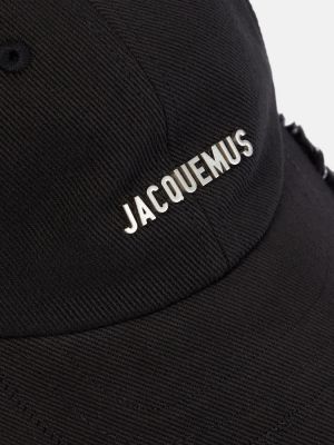 Шапка с козирки Jacquemus черно