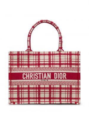 Karierte shopper handtasche Christian Dior