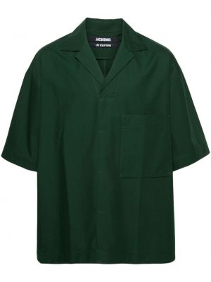 Kokvilnas polo krekls Jacquemus zaļš