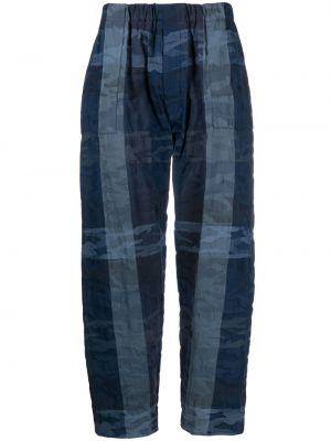 Nylonowe proste spodnie bawełniane Mackintosh niebieskie