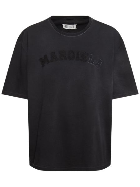 Bomuld t-shirt Maison Margiela sort