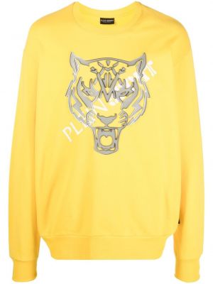 Sportinis džemperis su tigro raštu Plein Sport geltona