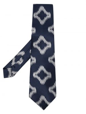 Hedvábná kravata s potiskem s abstraktním vzorem Comme Des Garçons Homme Deux