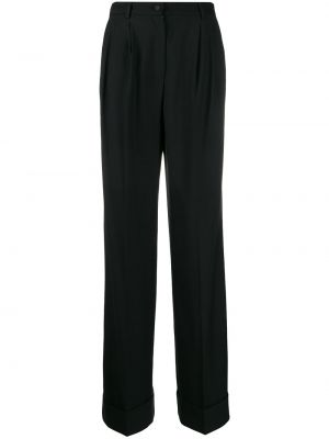 Pantalones de cintura alta Dolce & Gabbana negro