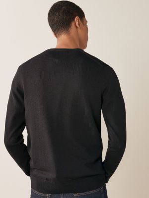 Классический свитер с v-образным вырезом Fred Perry черный