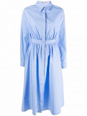 Хлопковое рубашка платье 12 Storeez, синий