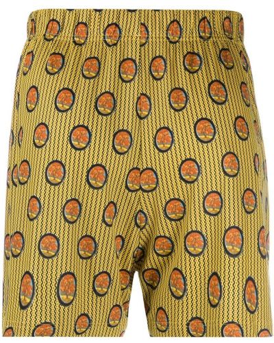 Calcetines con estampado con estampado geométrico Viktor & Rolf amarillo