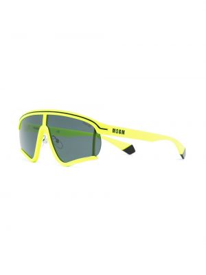 Okulary przeciwsłoneczne oversize Msgm żółte