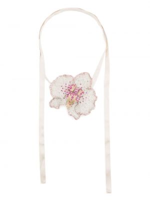 Ogrlica s cvjetnim printom Nuè ružičasta
