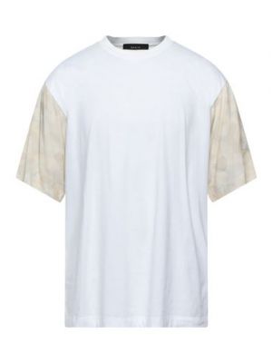 Camiseta de algodón Qasimi blanco
