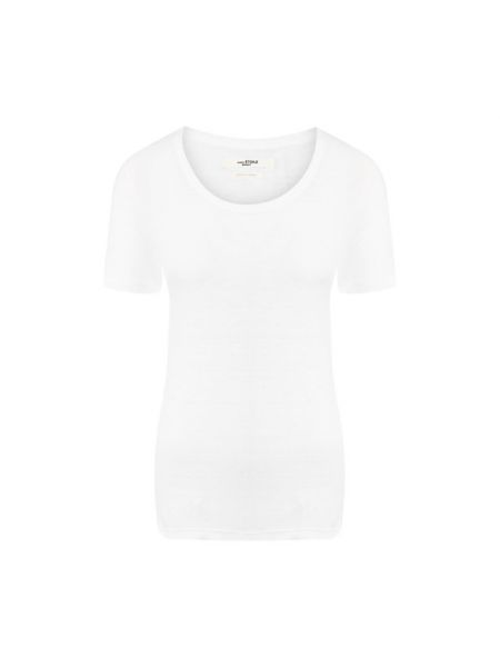 Льняная футболка Isabel Marant Étoile, белая