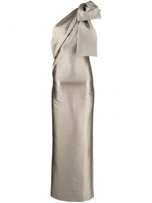 Kleid mit one-shoulder-träger mit schleife Sachin & Babi braun