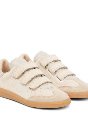 Sneakers in pelle scamosciata Isabel Marant beige