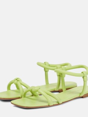Kožené sandále Gianvito Rossi zelená