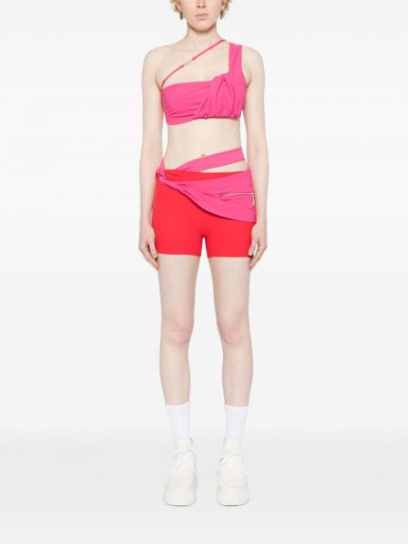 Asümmeetrilised skinny fit puuvillased t-särk Nike