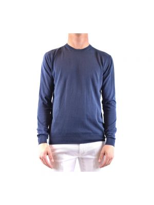 Sweter z okrągłym dekoltem Jacob Cohen niebieski