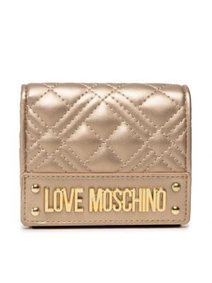 Złoty portfel Love Moschino