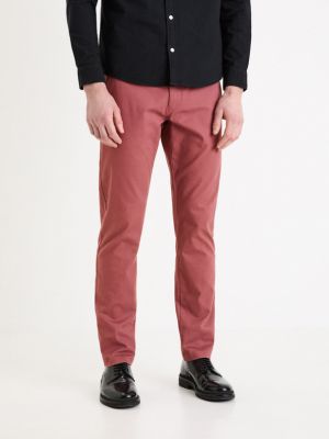 Pantaloni chino Celio roșu