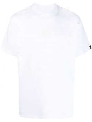 T-shirt med rund ringning Alpha Industries vit