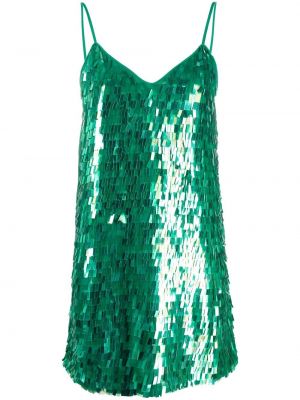 Коктейлна рокля с пайети Pinko зелено