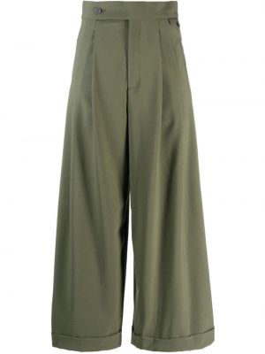 Pantaloni plissettati Closed verde