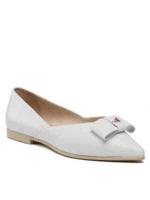 Balerina cipők Eva Longoria fehér