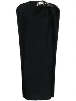 Μίντι φόρεμα Lanvin μαύρο