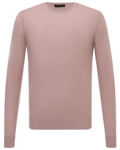 Розовый кашемировый свитер Prada
