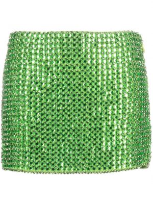 Mini spódniczka z kryształkami Retrofete zielona