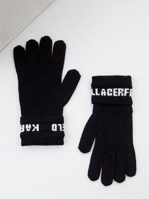 Перчатки Karl Lagerfeld, черные