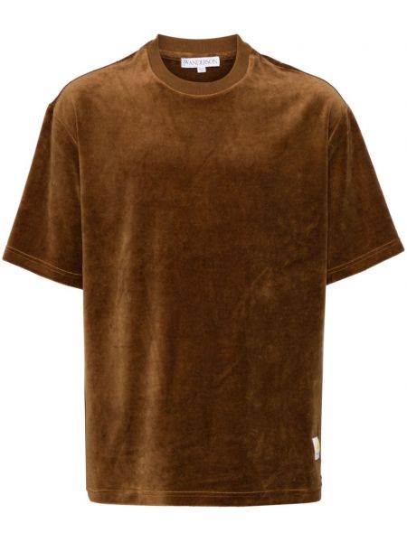 Fløjl t-shirt Jw Anderson brun