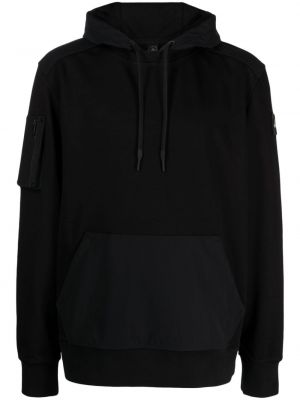 Pamučna hoodie s kapuljačom Moose Knuckles crna